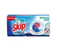 Skip Ultimate 4-en-1 Capsules de Lessive Repassage Facile Lot de 24
