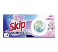 SKIP Ultimate Lessive capsules pour peaux sensibles 24 capsules