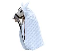 SKIPPI Cape pour Hobby Horse - Bleue, Hobby Horse Accessoire, Cape à Capuche pour Tête de Cheval à Chevaucher A4 - A3