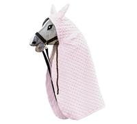 SKIPPI Cape pour Hobby Horse - Rose, Hobby Horse Accessoire, Cape à Capuche pour Tête de Cheval à Chevaucher A4 - A3