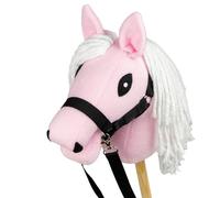 SKIPPI Hobby Horse Rose, Licol et Rênes Inclus, Cheval Bâton A5
