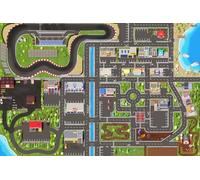 SkippiDoo Tapis de Jeu 3D pour Enfants - Très Grand Tapis de Route avec Circuit Routier (300 x 200 cm) - Tapis pour Jeunes Enfants, Voitures et Jouets