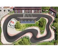 SkippiDoo Tapis de Route - Circuit de Course pour Enfants - Tapis de Chambre d’Enfant avec Antidérapant, Idéal pour Les Voitures, Race Track de Style Formule 1 (180 x 120 cm, Multicolore)