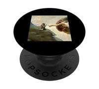 Skippity Paps Chat et Michel-Ange Création de Parodie Adam PopSockets PopGrip Adhésif