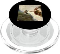 Skippity Paps Chat et Michel-Ange Création de Parodie Adam PopSockets PopGrip pour MagSafe