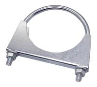 SKIR'CO (1 pièce) Collier de serrage pour tuyaux de 100 mm de diamètre, collier de serrage en U, support de tuyau plaqué zinc
