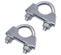SKIR'CO (2 pièces) Colliers de serrage pour tuyaux de 28 mm de diamètre, colliers de serrage en U, supports de tuyaux zingués
