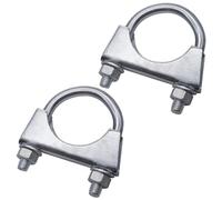 SKIR'CO (2 pièces) Colliers de serrage pour tuyaux de 42 mm de diamètre, colliers de serrage en U, supports de tuyaux zingués