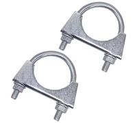 SKIR'CO (2 pièces) Colliers de serrage pour tuyaux de 48 mm de diamètre, colliers de serrage en U, supports de tuyaux zingués