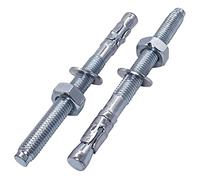 SKIR'CO Lot de 10 chevilles M10 x 120 mm, chevilles en métal, boulons d'ancrage pour maçonnerie, ancrage à expansion en béton