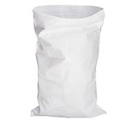 SKIR'CO Lot de 100 sacs en polypropylène tissé pour gravats Blanc 40 x 60 cm