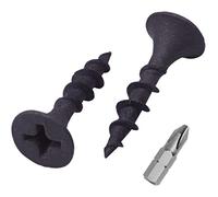 SKIR'CO Lot de 100 Vis Phosphatée Noire 3,5 x 19 mm pour Cloison Sèche, Tête Cruciforme - Plaque de Plâtre