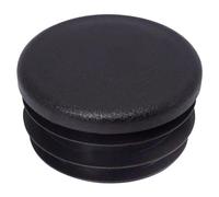 SKIR'CO Lot de 40 inserts de tubes ronds de 40 mm, bouchons de poteau de clôture en plastique noir, bouchons de tuyau, noir RAL 9005