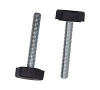 SKIR'CO Lot de 8 pieds de nivellement de meubles M6 x 40 mm, pieds de meubles réglables, largeur de la base 19 mm, pied de nivellement de filetage M6