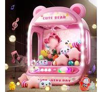 Skirfy Claw Machine pour enfants, jouets licornes pour filles de plus de 6 ans, mini machine de vente d'arcade avec machine à presser Toy Candy Dispenser Machine, jouet à griffes, cadeau