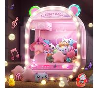Skirfy Grande machine d'arcade à griffes avec lumière LED et son réglable, distributeur de bonbons de 40,6 cm, mini distributeur automatique de bonbons pour enfants, Noël, anniversaire, grands cadeaux