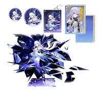 Skirk Décoration 5 Set, Gen Shin Skirk Cosplay Porte-clés Acryl Stand Badge Carte, Produits Périphériques D'animation