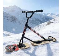 Skis de neige et scooter avec direction à 360°, double lame, supporte 150 kg, motoneige tout-terrain pour les aventures d'hiver