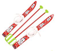 Skis et bâtons de ski pour enfants - Disponibles en 6 couleurs - En plastique - 70 cm, Rot