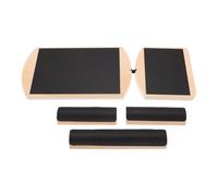 SKISUNO 1 Ensemble de renforcement des chevilles - Planche d'équilibre en bois pour la stabilité des exercices jambes - Planche à bascule antidérapante pour l'étirement mollets et le