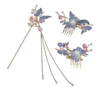 SKISUNO 1 Ensemble Pince à Chinoise Pompons et Accessoires de Élégants pour Mariages et Occasions Spéciales