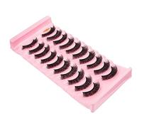 SKISUNO 10 Faux Cils Naturels Volume Dense et Recourbé de Cils Artificiels pour Maquillage Yeux Look et Réutilisable Adaptés pour et Usage