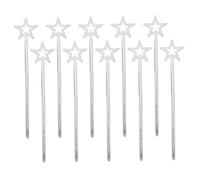 SKISUNO 10 pièces Baguettes Féeriques Pailletées Accessoires Scintillants pour Filles Fête Costumée Danse Spectacle Jeu de Rôle Princesses