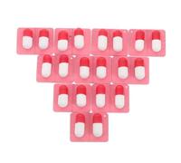SKISUNO 10 Pièces Capsules Réalistes pour Garçons Filles Modèle Médecin Sûr et Éducatif Jeu Imitation pour Tout Petits et Développement Social