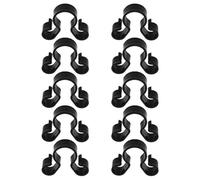 SKISUNO 10 Pièces Clip pour Bouteille de Vin en Plastique Noir Double Trou, Accessoire Multi-Usage pour Bougies et Bouteilles, pour Fêtes et Mariages
