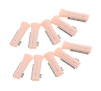 SKISUNO 10 Pièces Lames de Rasoir pour Sourcils Accessoires Universels pour Rasoir Électrique de Remplacement Pratiques Orange pour Voyage et Usage Personnel