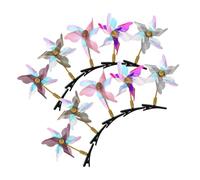 SKISUNO 10 Pièces Pinces Cheveux Paillettes pour Filles avec Moulin à Vent Rotatif Accessoires Capillaires Colorés et Adapté à Tous Types de Cheveux