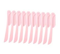 SKISUNO 10 Pièces Rasoirs à Sourcils Pliables Inoxydable Lot de Outils pour Sourcils Prise Antidérapante et Design Ergonomique