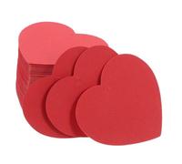 SKISUNO 100pièces Étiquettes Cœur Rouge Papier Épais Lot Pour Emballage Cadeau Saint-valentin Décorations De Fête Et Créations Diy