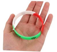SKISUNO 15 Pièces Bracelet de Drapeau du Parti du Bracelet de Football Gel de silice