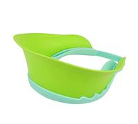 SKISUNO 1Pièce Bonnet de Réglable Silicone Étanche avec Protecteur Oreilles Cap de Bain Vert pour Ans
