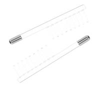 SKISUNO 2 Pièces Accessoire Baguette Haute Fréquence Transparent Non Conducteur pour Soin Visage et Cheveux