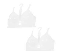 SKISUNO 2 pièces Mannequin pour Soutien Gorge Femme avec Cintre Plastique et Robuste Présentoir Pratique pour Boutique et Usage Personnel Lot de Blanc Petit Modèle