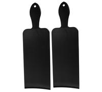 SKISUNO 2 Pièces Outil Coiffure Professionnel Planche Plastique pour Coloration Cheveux Masque pour Frange Planche à Teindre Ergonomique Noir Adapté Salon et Usage Maison
