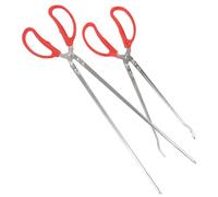 SKISUNO 2 pièces Pince à Crabe de Mer Acier Inoxydable Pince Antidérapante pour Extérieur Outil Polyvalent pour Attraper Crabe Loach et Poisson Robuste et Confortable