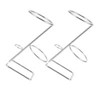 SKISUNO 2 pièces Support Cône Acier Inoxydable pour Frites et Glaces Présentoir Robuste et Polyvalent pour Fête Mariage et Anniversaire