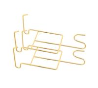 SKISUNO 2 Pièces Support Tasse à Café Organisateur de Tasses Empilable et Multifonction pour Cuisine Porte Tasses et Économiseur Espace avec Finition Dorée