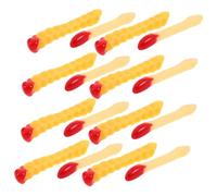 SKISUNO 20 Pièces Simulation Food Toy Fake French Fries for Play Pretend Restaurant Decor Photography Prop Party Display