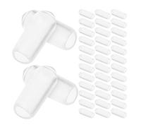 SKISUNO 200 Embouts de Bandeau en Caoutchouc Diamètre Intérieur 2,5 MM Protection Solide Confort Amélioré pour Accessoires de Coiffure