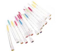 SKISUNO 20ensembles Tube de Mascara Vide avec Brosse à Cils Rechargeable Transparente Baguette de Mascara Réutilisable pour Extensions et Maquillage des Yeux Kit Pratique Plusieurs styles