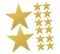 SKISUNO 24pièces Étoiles De Cinéma Dorées Découpages Fournitures De Décoration pour Mariage Étoiles Décoratives Confettis Dorés pour Fête