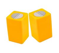 SKISUNO 2pcs Boîte de Rangement pour Lames Cassées en Abs Jaune, Facile à Transporter, Multifonction, Maison Bureau, Conteneur Sécurisé pour Déchets de Lames