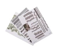 SKISUNO 3 Feuilles Stickers Route Miniature Auto-adhésifs Décor Pavé Réaliste pour Maquettes et Dioramas Kit de Revêtement Urbain pour Modélisme de Paysage