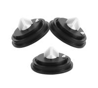 SKISUNO 3 Pièces Joint de Membrane de Vanne D’entrée D’eau pour Réservoir de Toilettes, Caoutchouc Noir, Restaure le Remplissage Automatique et Prévient les Fuites, pour Salle de Bain,
