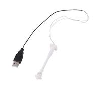 SKISUNO 3 Pièces LED Street Lamp Post Set Blanc Mini Lampadaires Lumineux Accessoires pour Maquettes de Paysage Urbain