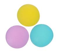 SKISUNO 3 Pièces Lot de Balles de Thérapie pour Main Silicone Stress et Renforcement Préhension Résistance Légère à Forte pour Rééducation et Soulagement de Douleurs Articulaires